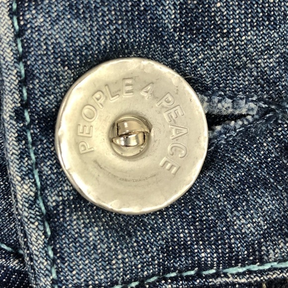 PEOPLE FOR PEACE - STYLE 1073MA - BOLD RETRO CAPRI HEAVY EMBROIDERY - B12 - Picture 12 of 16